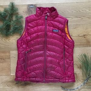 Patagonia Magenta Goose Down Puffer Vest